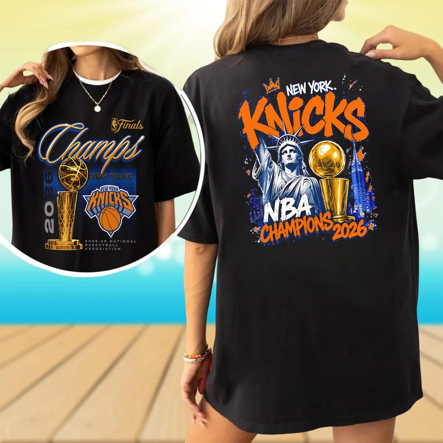 2026 NBA Finals Champions New York Knicks Shirt!!