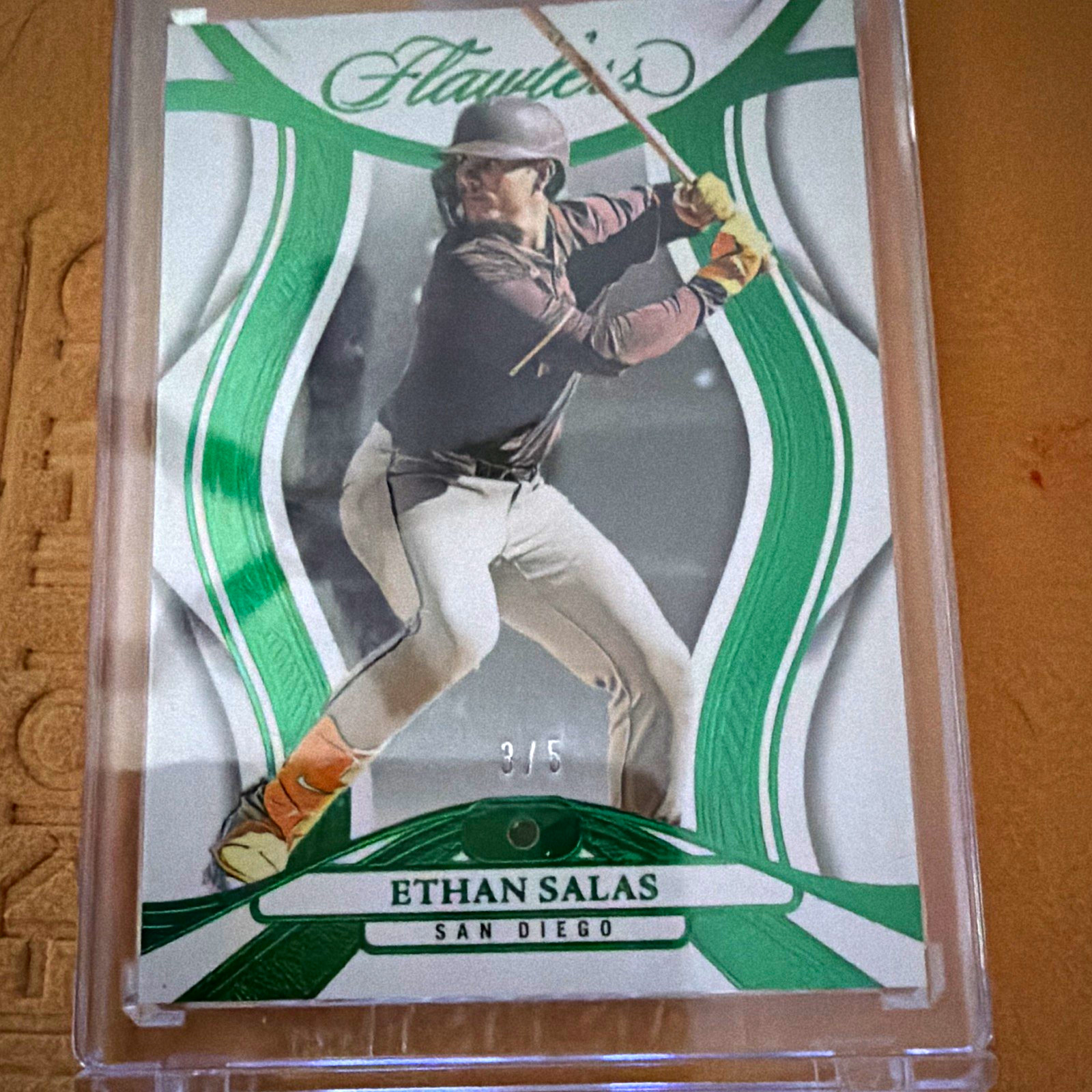 Panini Flawless Baseball Ethan Salas Padres #14-34 Serial #d 3/5