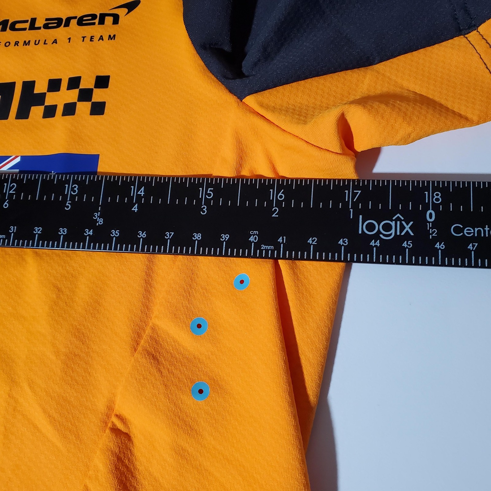 McLaren Formula 1 Team Shirt Youths Large Orange Gray F1 Racing Oscar Piastri 81