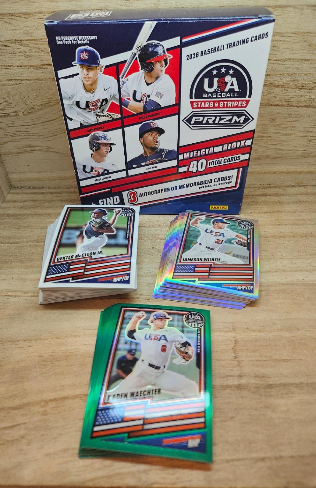 2026 Panini Stars & Stripes USA Baseball – Base, Green & Prizm Parallels – Pick!