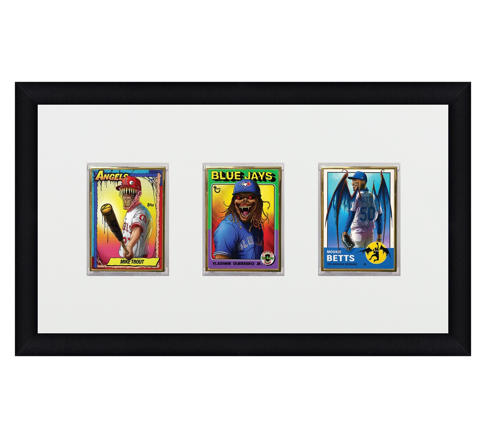 Card Frame For Magnetic Holders Holds (3) Ultra Pro 1 One Touch/BCW +UV Option