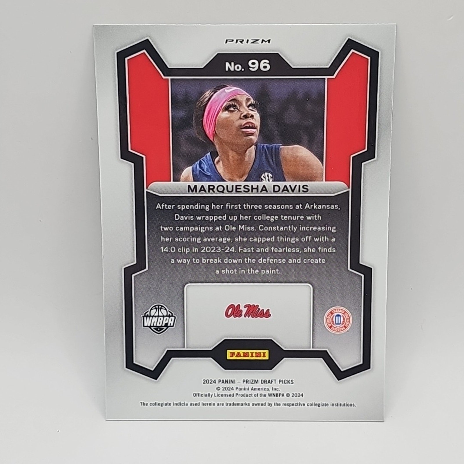 2024 Panini Prizm Draft Picks “GREEN Prizm” Marquesha Davis RC #96 WNBA Ole Mis