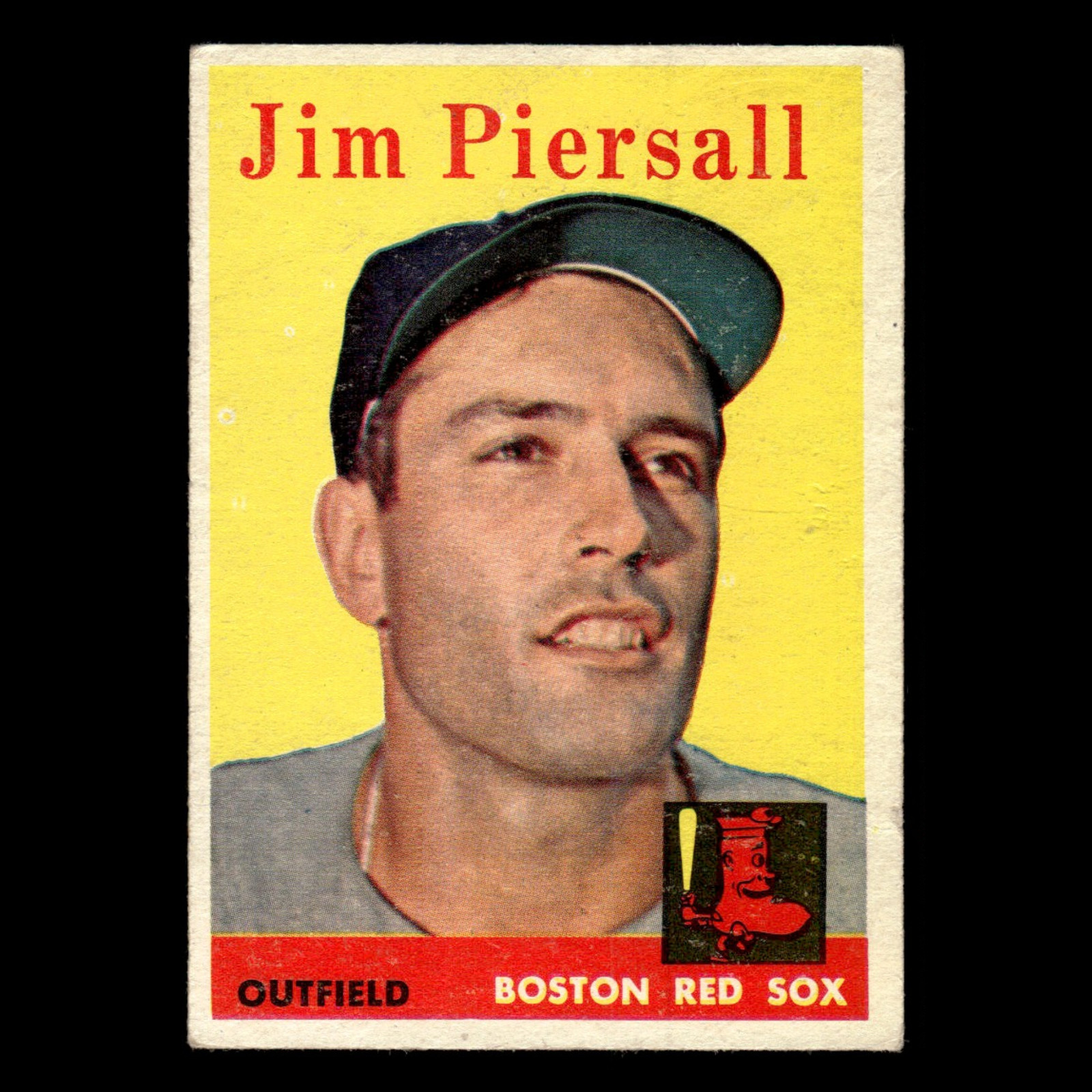 Jim Piersall #280 1958 Topps Boston Red Sox Baseball Card MLB EX
