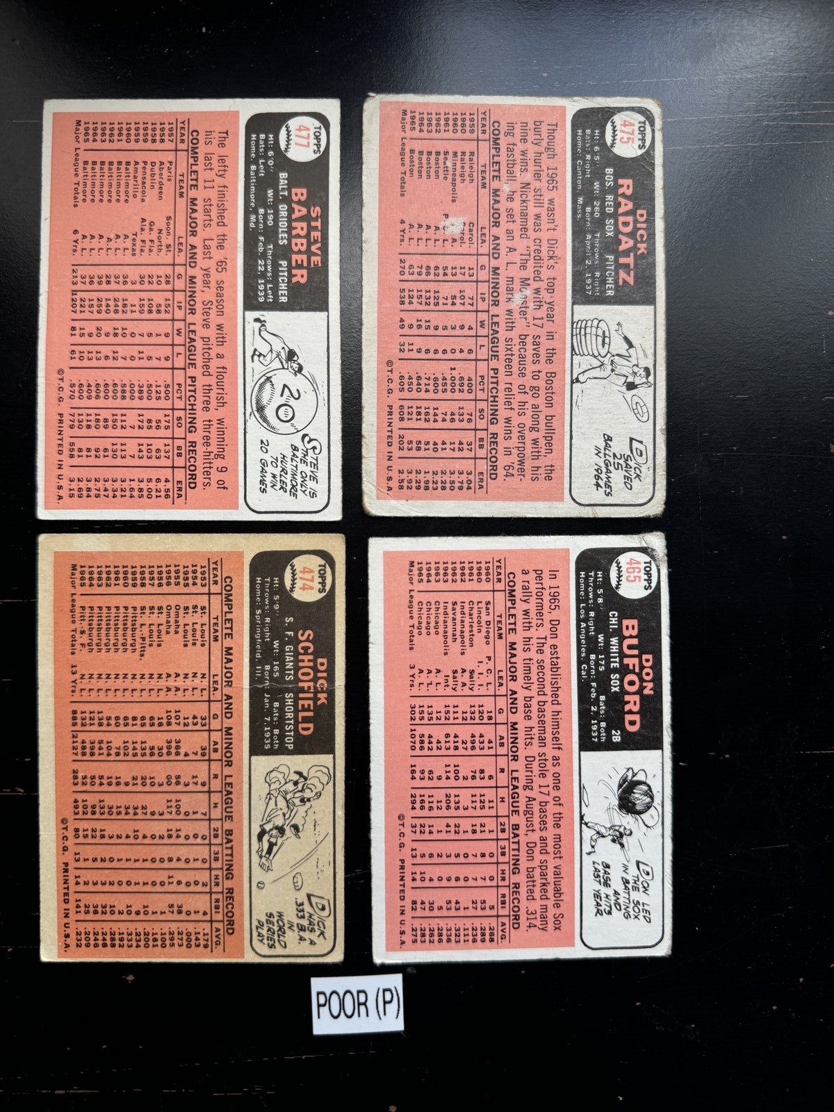 1966 Topps Baseball Cards 1-115 (P-NM) – You Pick – Complete Your Set