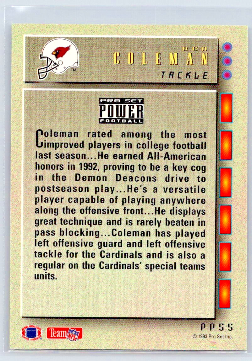1993 Pro Set Power Update – Ben Coleman – Power Prospects – Cardinals – #PP8