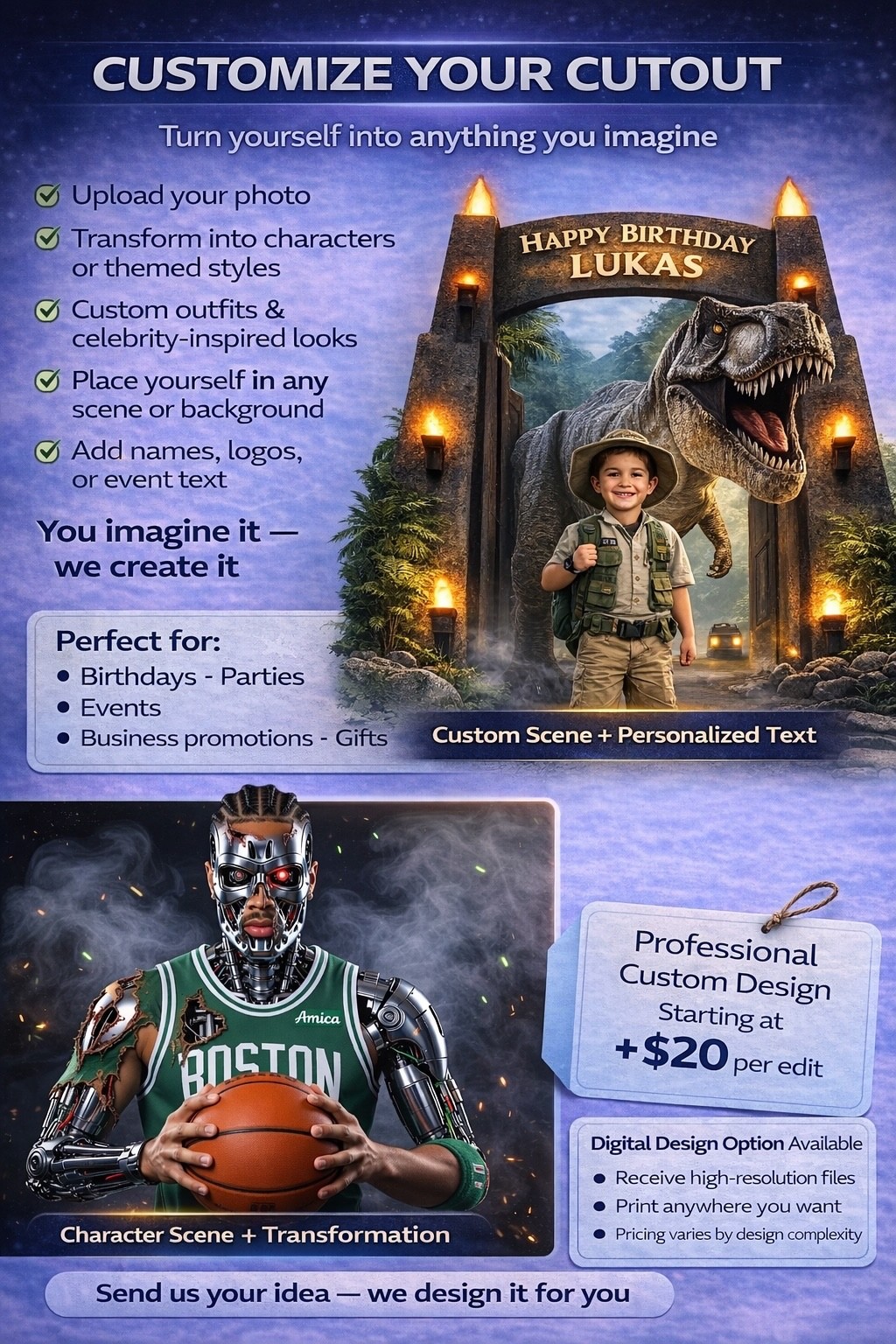 Michael Jordan Life-Size 6’6” Cardboard Cutout – Home Alone Style Prop