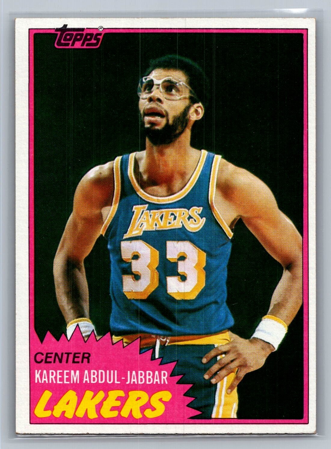 1981-82 Topps #20 Kareem Abdul-Jabbar – HOF NM *TEXCARDS*