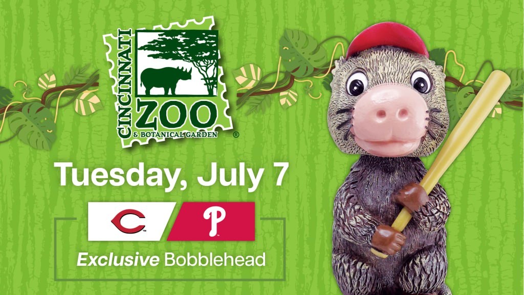2026 Cincinnati Reds Cincinnati Zoo Rico Bobblehead 7/7