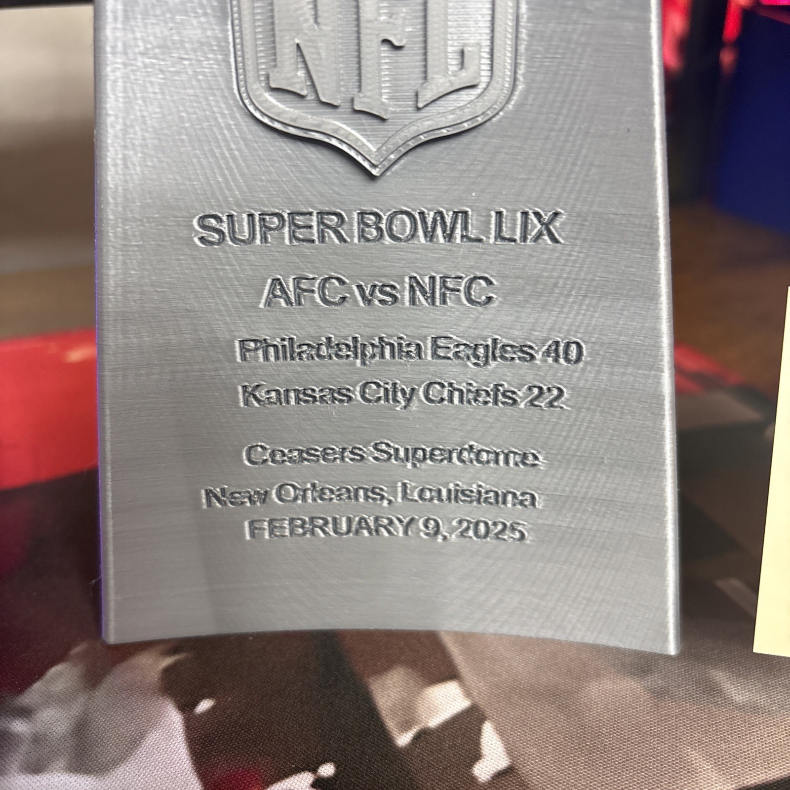 Super Bowl LIX Championship Trophy – 3D Printed Football Fan Display (59)