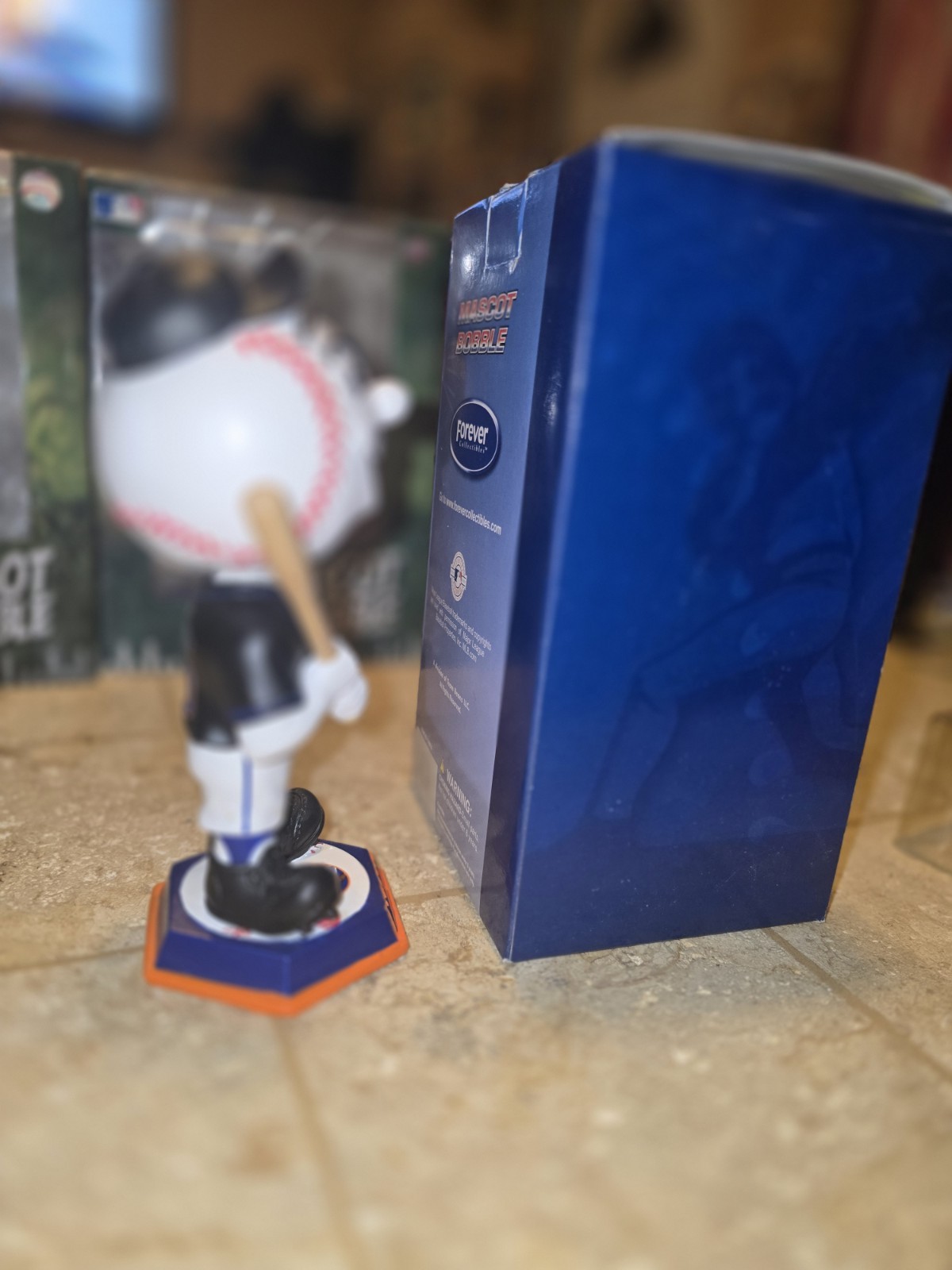 MR MET New York Mets Mascot BLACK JERSEY Bobble head 2007 Foco Knucklehead Mrs