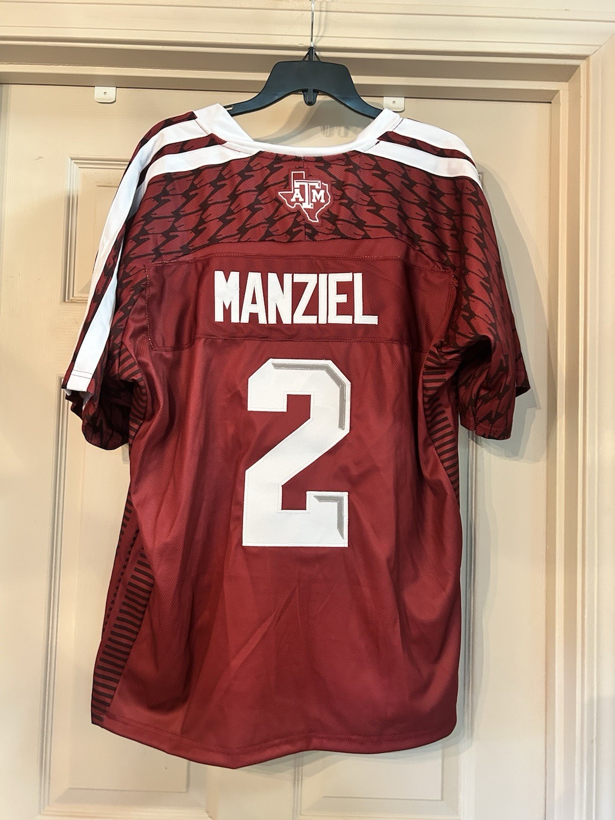 New Adidas Texas A&M Men’s Large Soccer Jersey #2 Manziel SEC