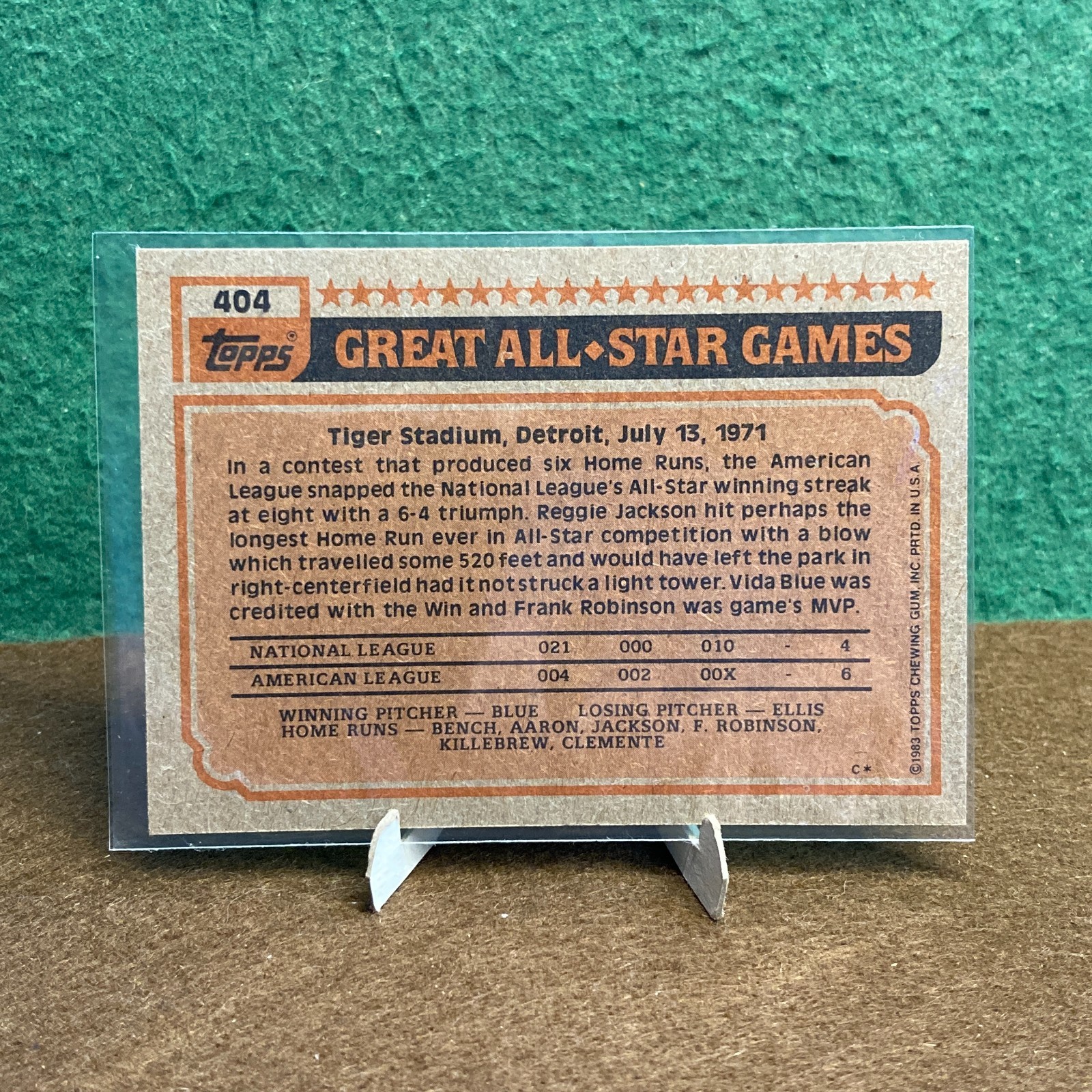 1983 Topps Baseball / Gary Carter, NL All-Star #404