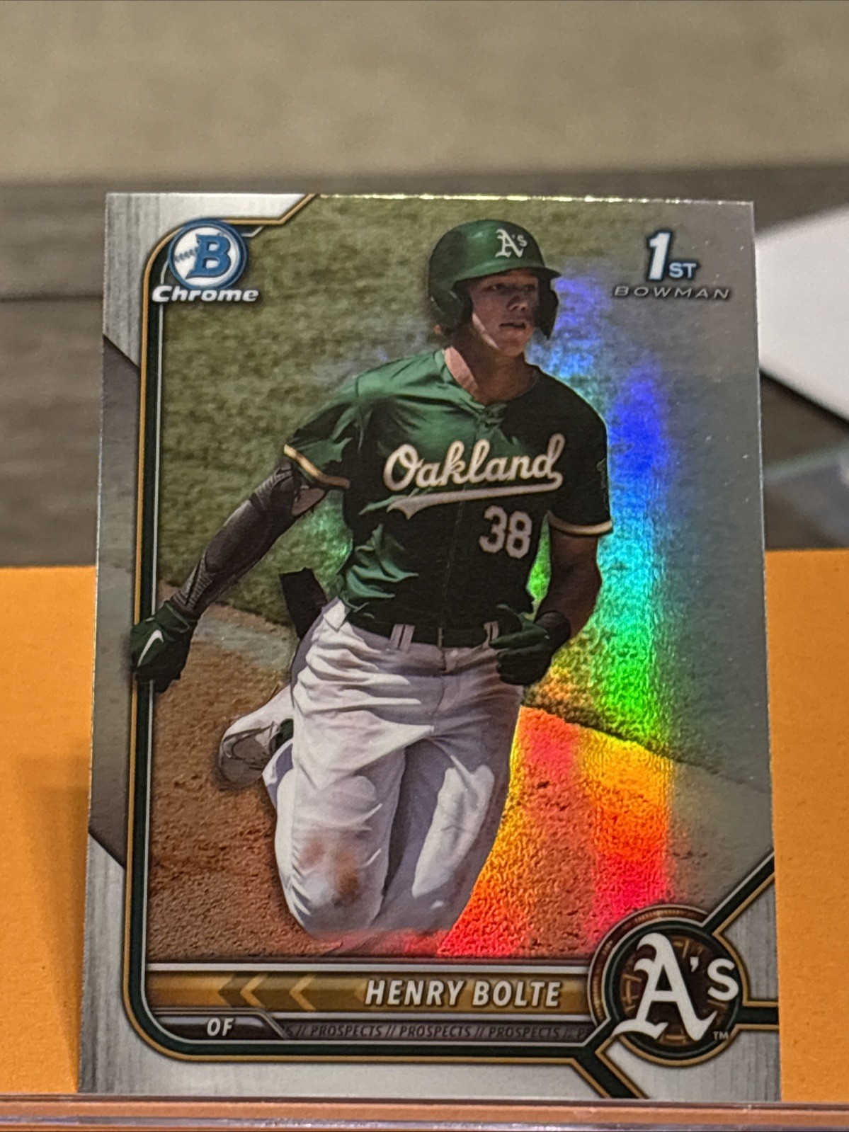 2022 Bowman Draft – 1st Bowman – Chrome Henry Bolte #BDC-121 Refractor (RC) A’s