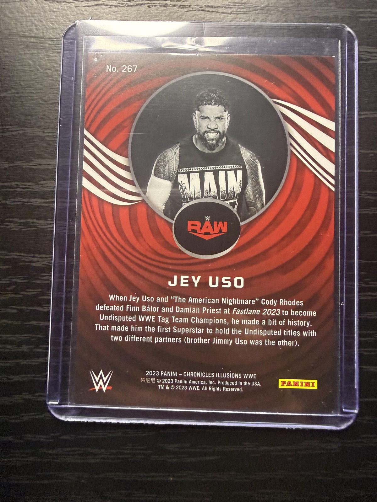 2023 Panini Chronicles WWE #267 Jey Uso Green