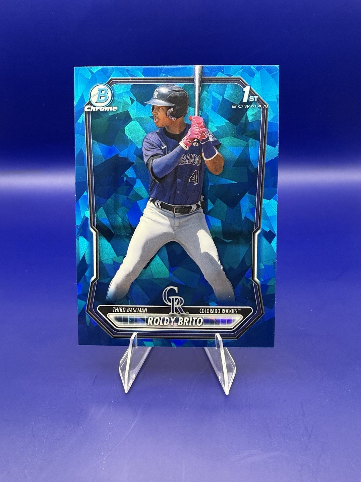 2026 Bowman Sapphire Roldy Brito 1st Prospect Base