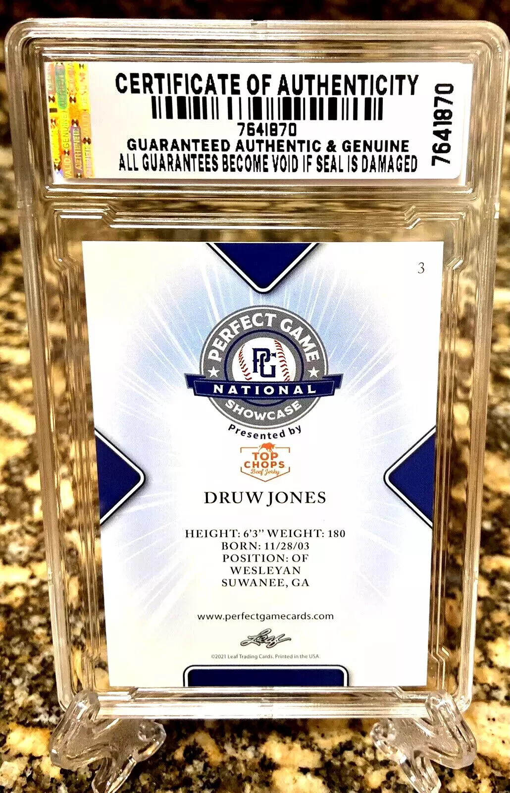 YOU PICK ALL 303 – 2021 LEAF PERFECT GAME Graded GEM-MT 10 ROOKIE HOLLIDAY/JONES