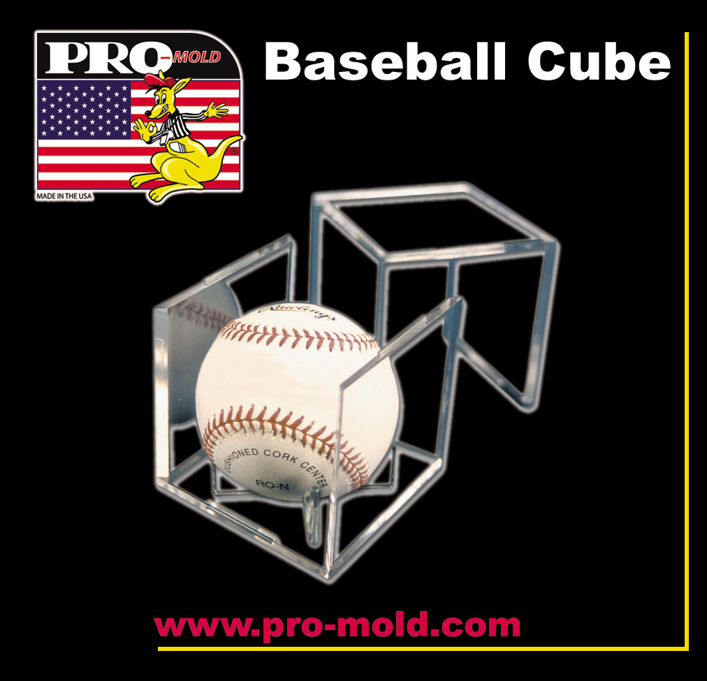 Pro-Mold Baseball Cube IV Square Holder UV Protected Ball Display Case USA Made