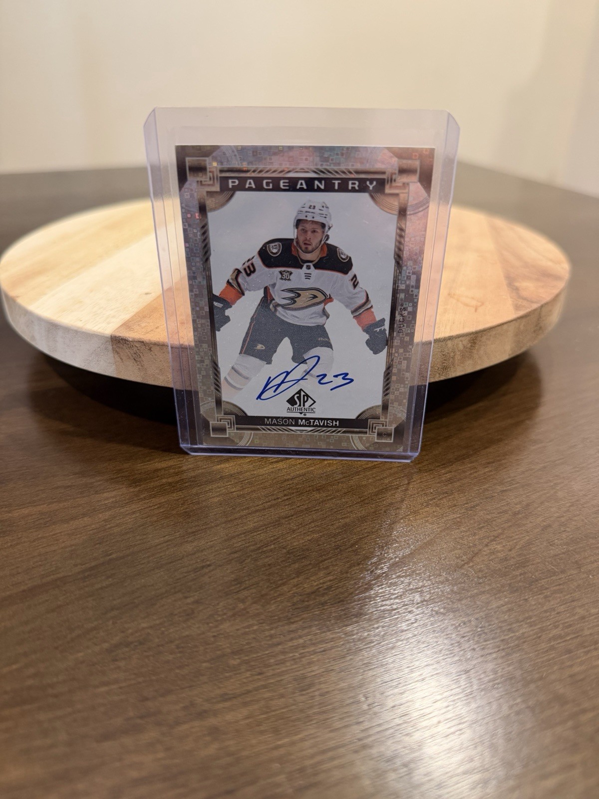 Upper Deck 2024-25 SP Authentic Pageantry Mason McTavish Ducks Autograph P-38