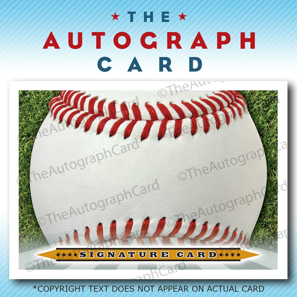 The Autograph Card Blank Signature cards 25 BASEBALL bb
