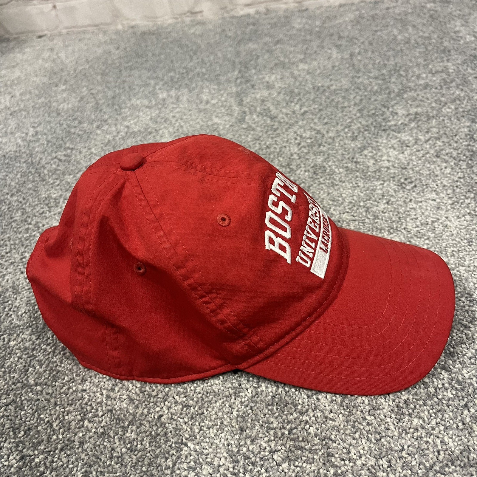 Boston University Under Armour Hat Lacrosse Red Strapback NCAA Cap