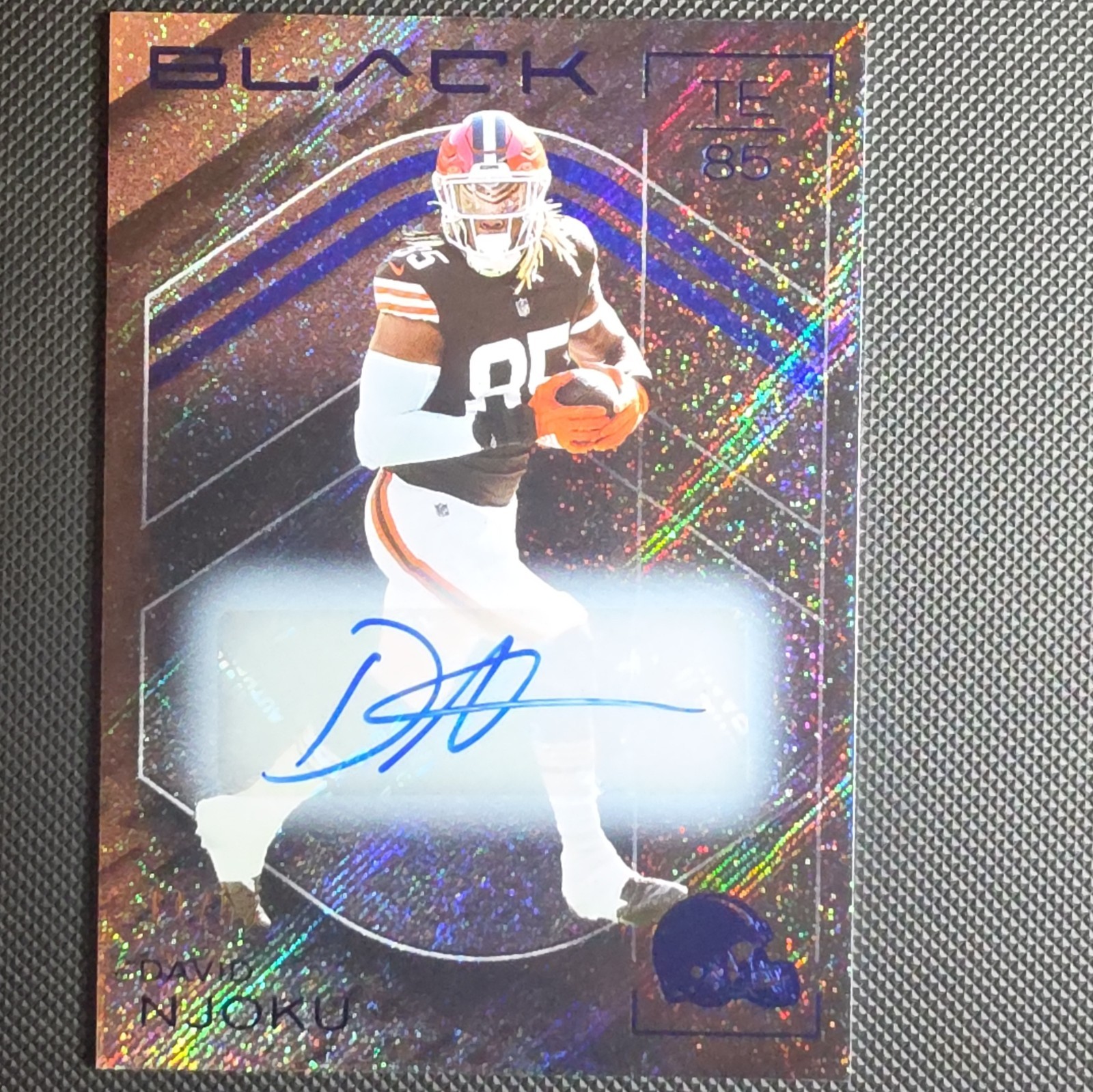 Panini 2025 Black David Njoku Sparkle Auto 11/50 Cleveland Browns