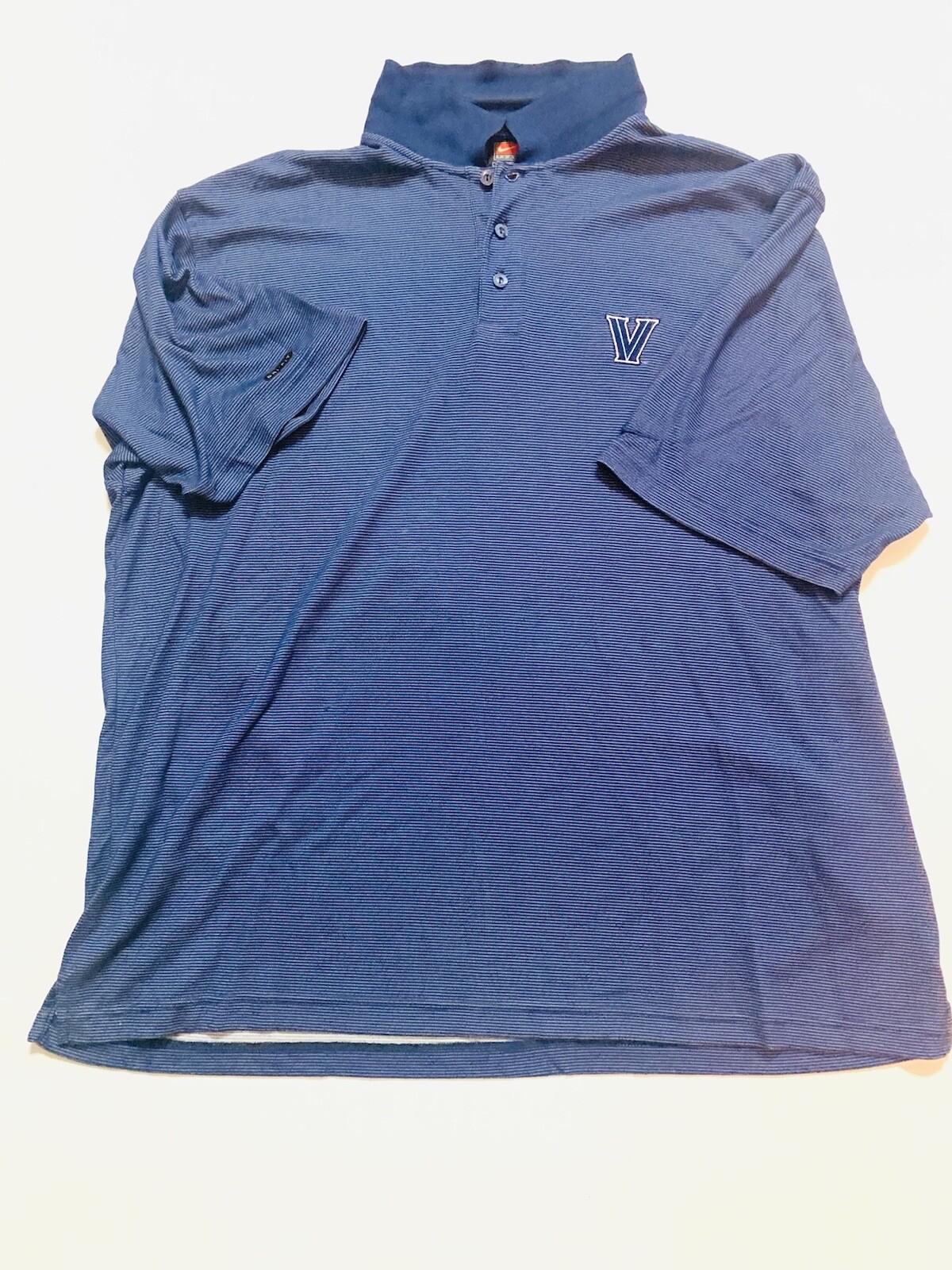 Vintage VILLANOVA Nike Dri-Fit Polo Shirt Mens XXL 2XL Rayon Polyester Blend
