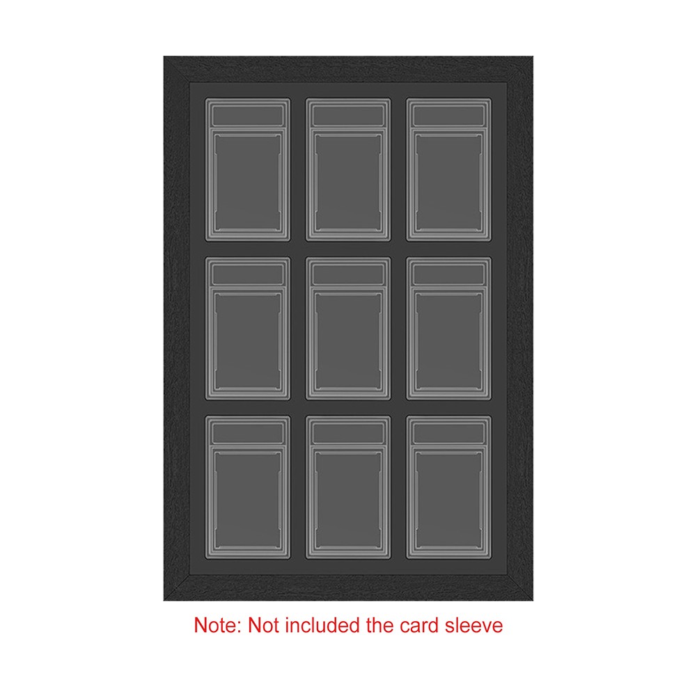 9-Grids Trading Card Display Frame,Wall Mount Baseball Trading Card Display Case