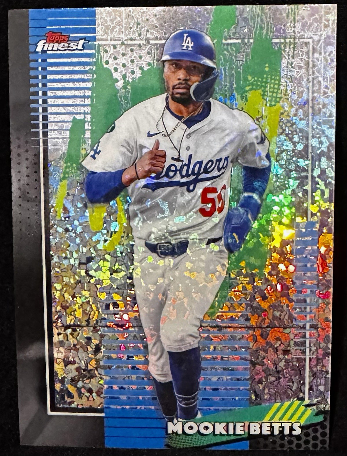 Topps Finest 2025 Mookie Betts Mini Diamond Common #43 Dodgers MLB