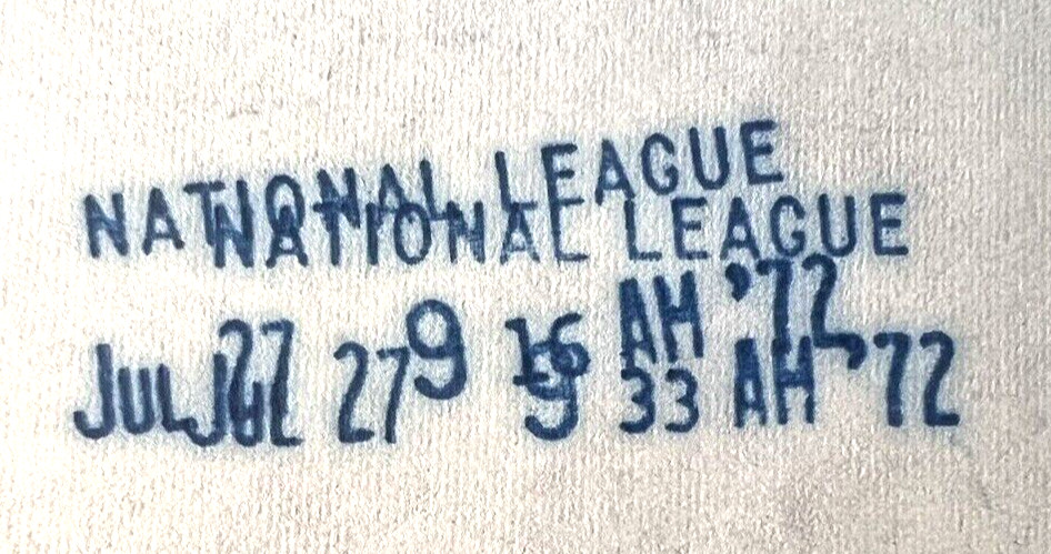 MLB ONE-OF-A-KIND NL INVOICE FOR CESAR CEDENO’S JUNE 1972 PLAYER OF MONTH AWARD!