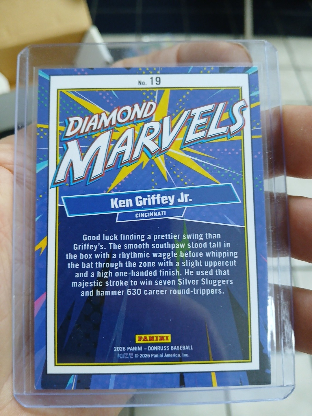 Panini 2026 Donruss Baseball Diamond Marvels Insert Ken Griffey Jr. #19