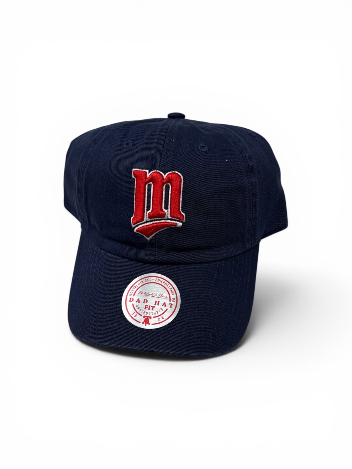 NWT NEW Minnesota Twins Mitchell & Ness Logo Adjustable Dad Hat Cap