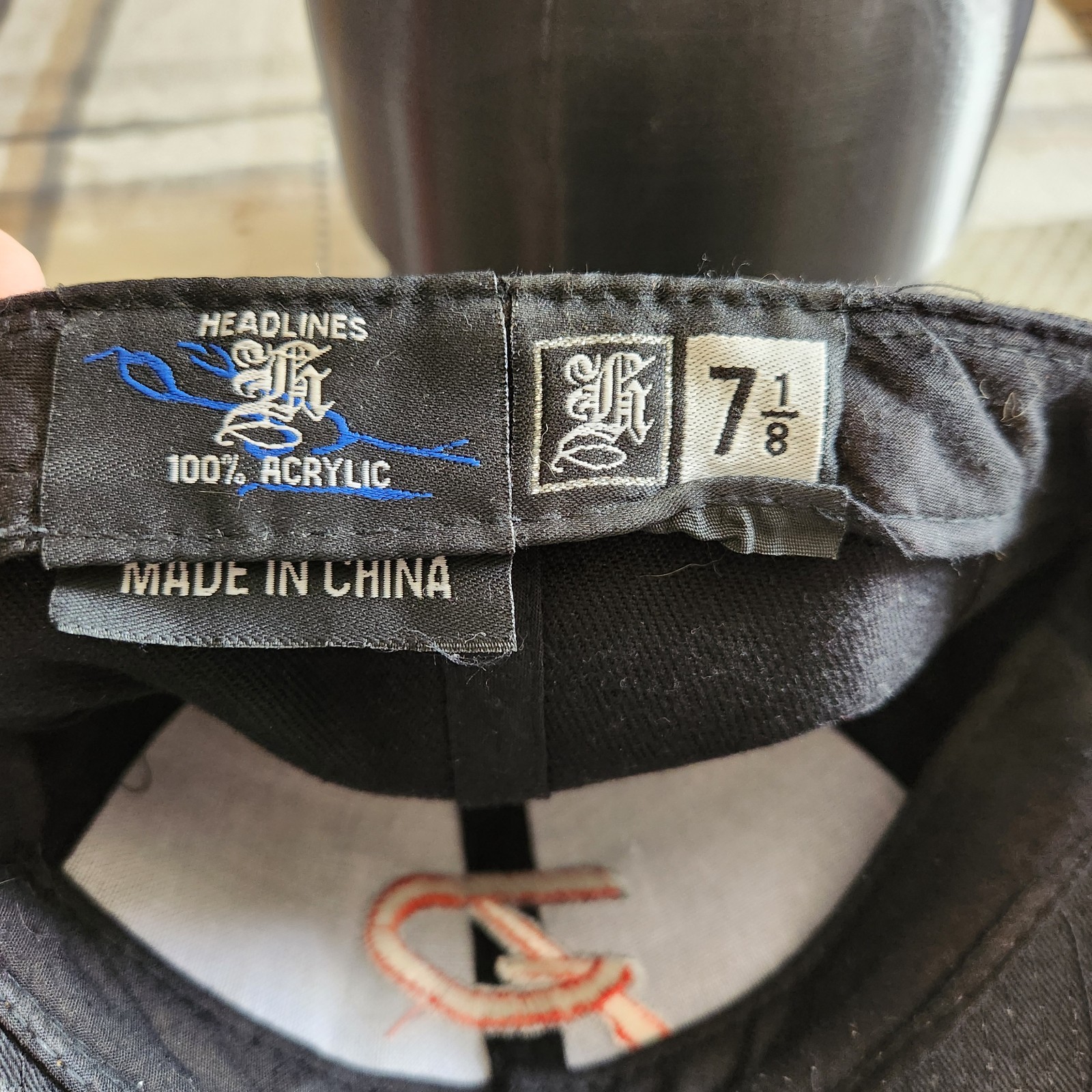 Unknown Game Changer Black Fitted Csp Size 7 1/8 By Headlines