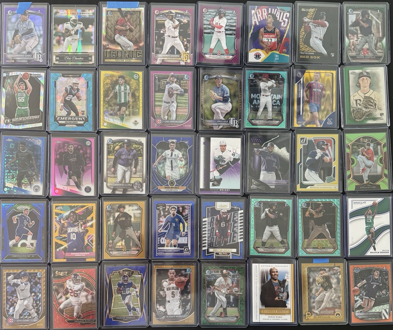 240 Card Multi-Sport Graded, Auto, Relic, #’d, Rookie & Or Parallel/Insert Lot