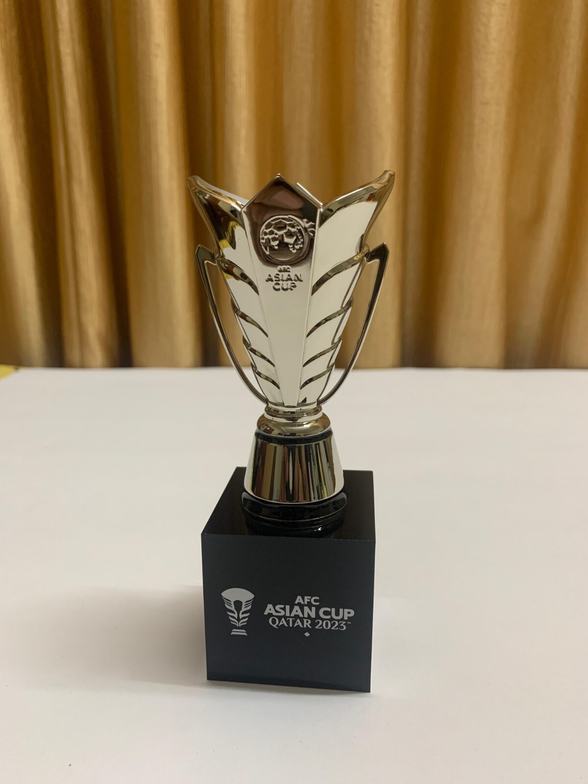 AFC Asian Cup Qatar 2023 100 mm Trophy Replica with Pedestal (Official Product)