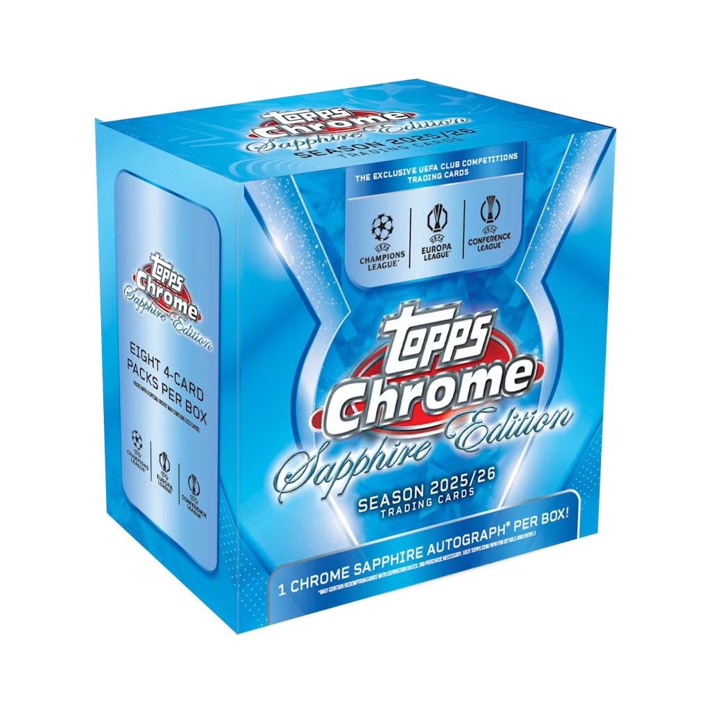 2025/26 Topps Chrome UCC Sapphire Hobby Box – Rip Live Only