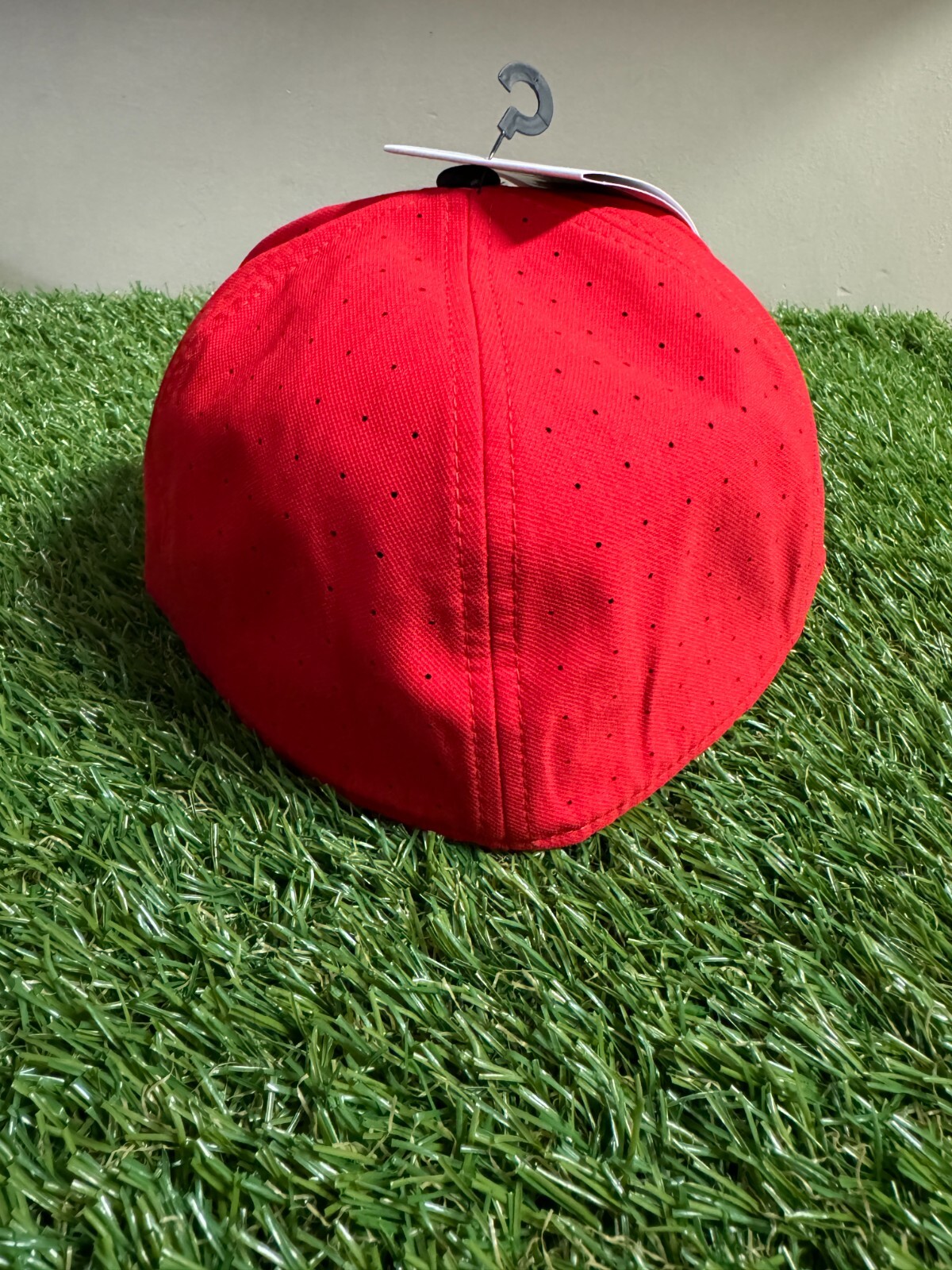 Nike UGA Dawgs Georgia Bulldogs Baseball Team Issued Fitted Cap Hat 7 1/8 Red
