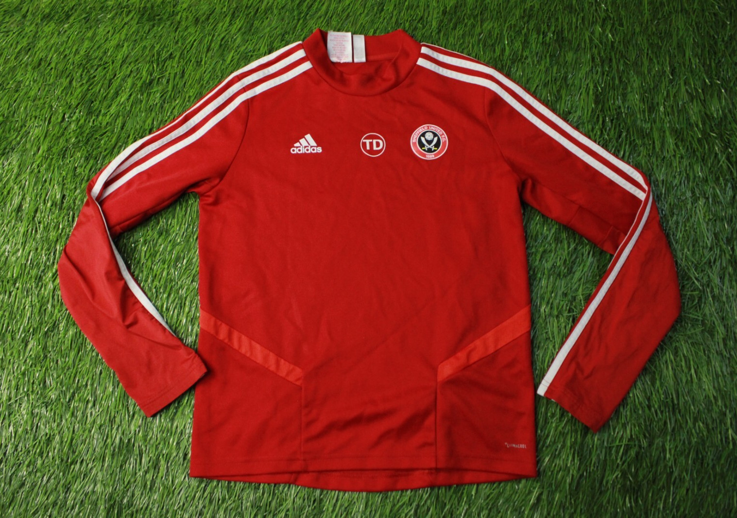 SHEFFIELD UNITED 2019/2020 FOOTBALL SWEATSHIRT TRAINING ADIDAS ORIGINAL YOUNG M