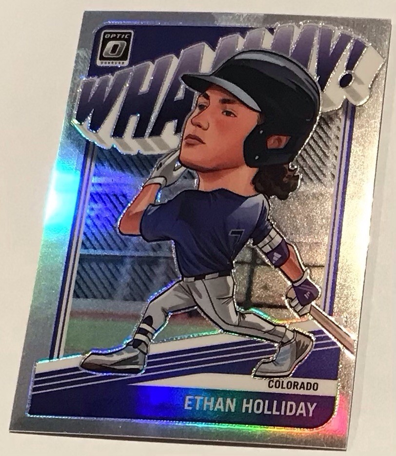 2026 Donruss Baseball #5 Ethan Holliday WHAMMY SSP – Colorado Rockies – RARE!!