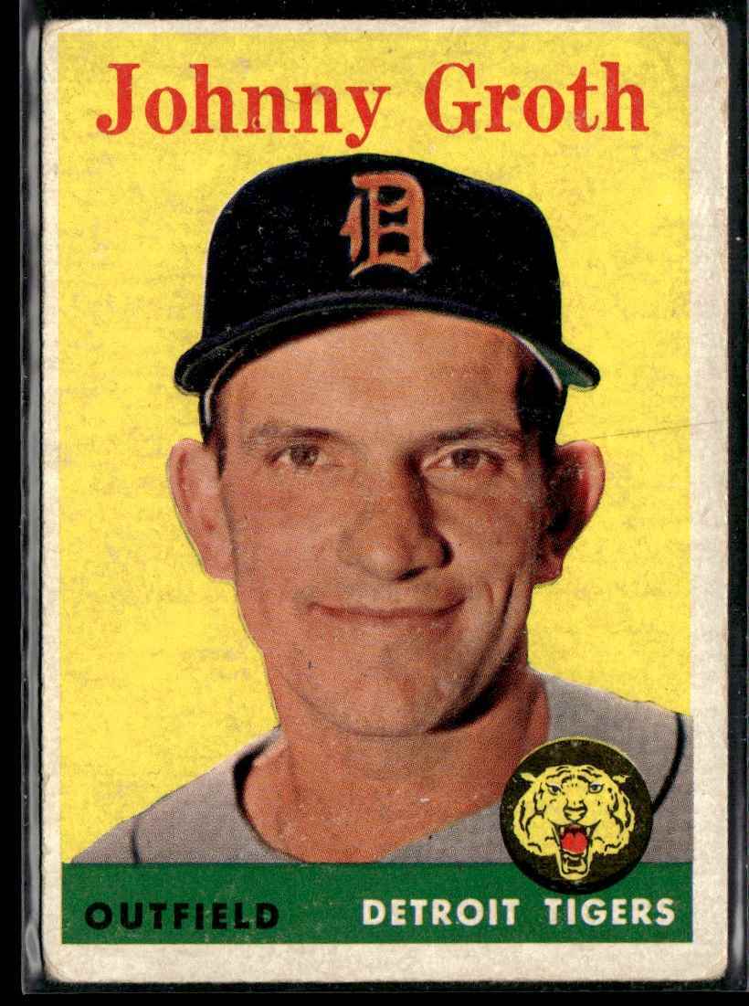 1958 Topps Baseball Johnny Groth Detroit Tigers #262