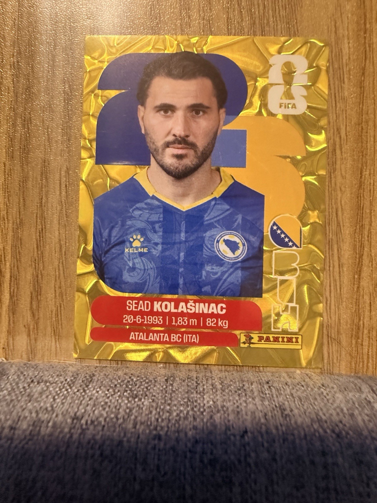 Panini FIFA WC 2026 Stickers-Rare Gold Crumple-BIH Bosnia & Herzegovina You Pick