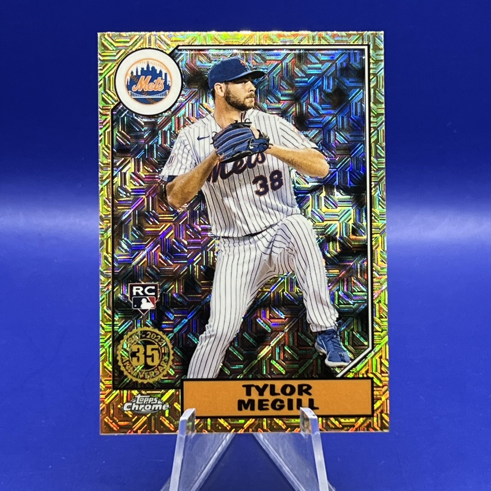 Tyler Megill 2022 Topps Chrome Silver Pack Mojo Rookie Card