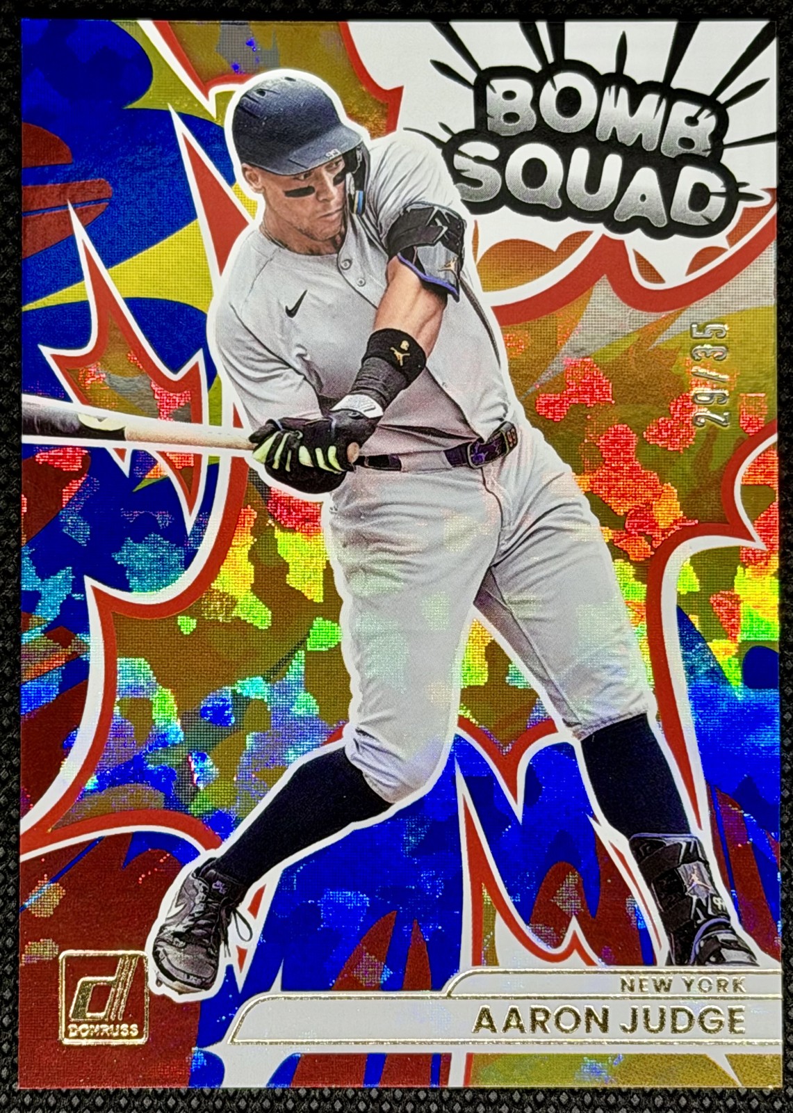 2026 Donruss Aaron Judge Bomb Squad Blue Ice /35!