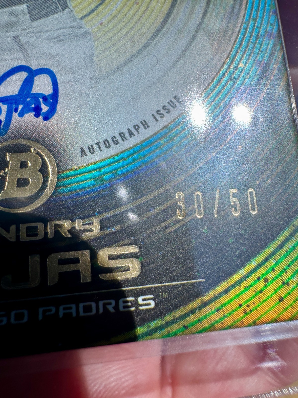 YENDRY ROJAS 2022 bowman inception ROOKIE AUTO autograph 30/50 padres SHORTPRINT