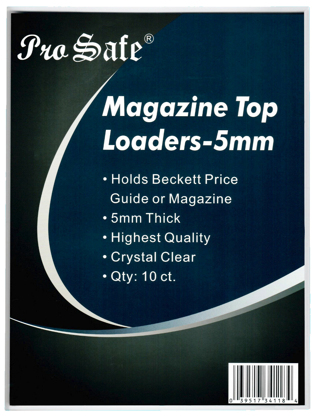 10 Pro Safe 5mm Thick Magazine Toploaders Ultra Clear Pack Beckett Guide Holders