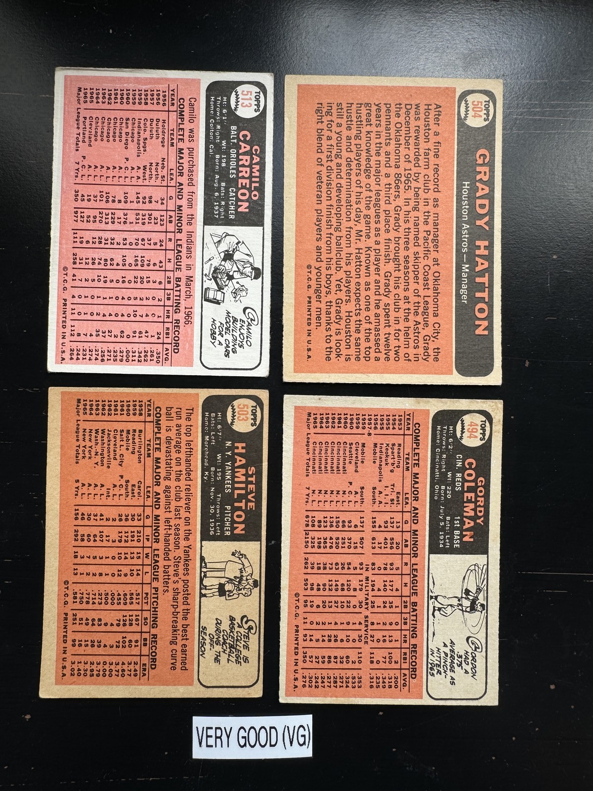 1966 Topps Baseball Cards 1-115 (P-NM) – You Pick – Complete Your Set