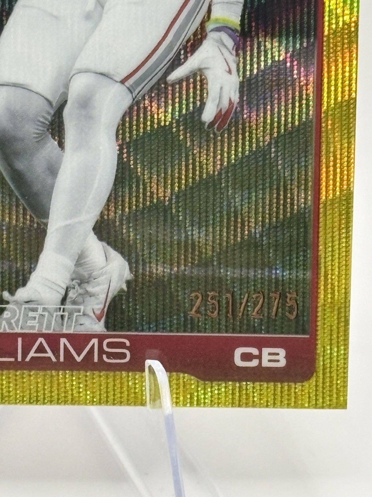 2025 Topps Chrome Garrett Williams Yellow Wave /275