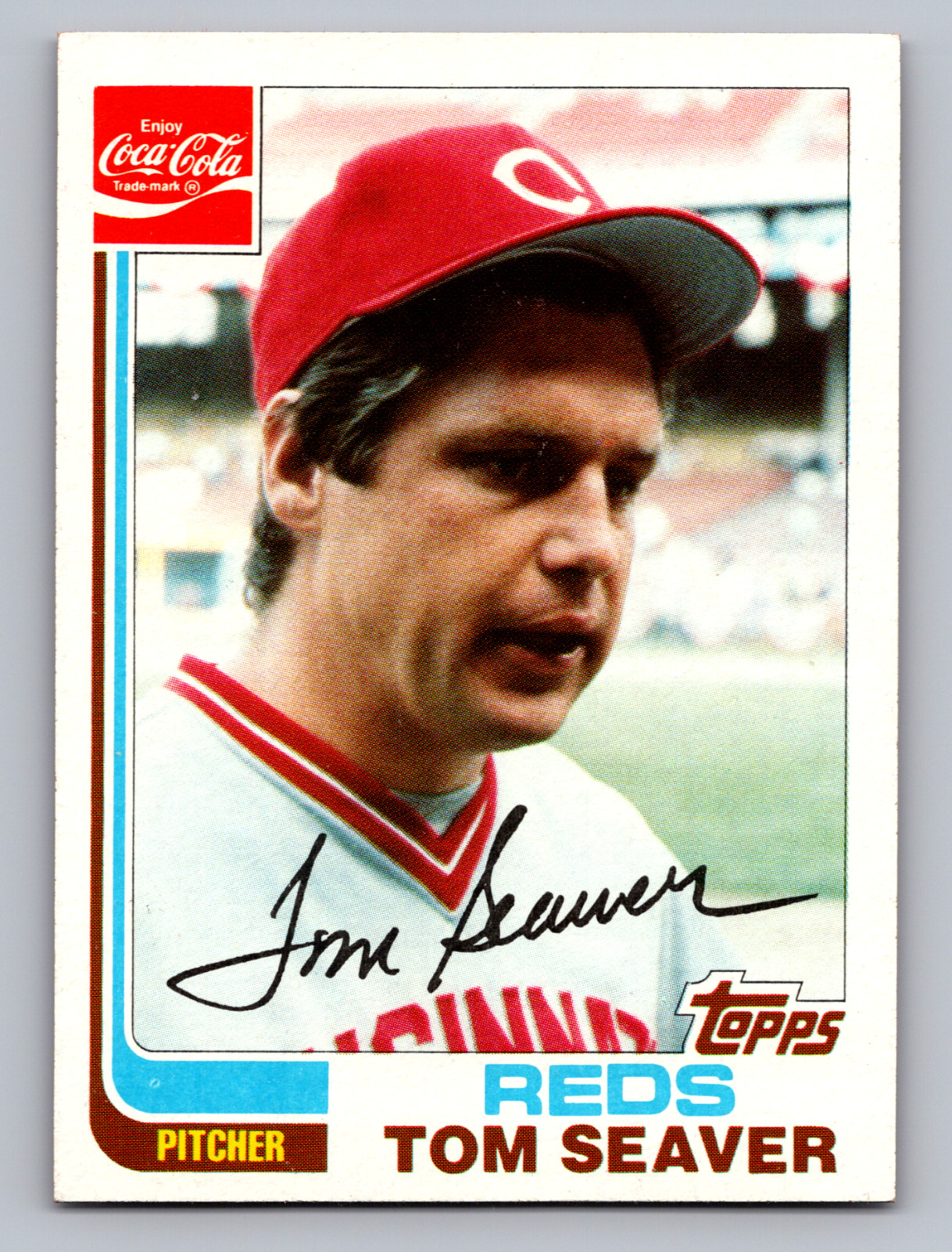 1982 TOPPS COCA-COLA TEAM SETS #19 TOM SEAVER CINCINNATI REDS