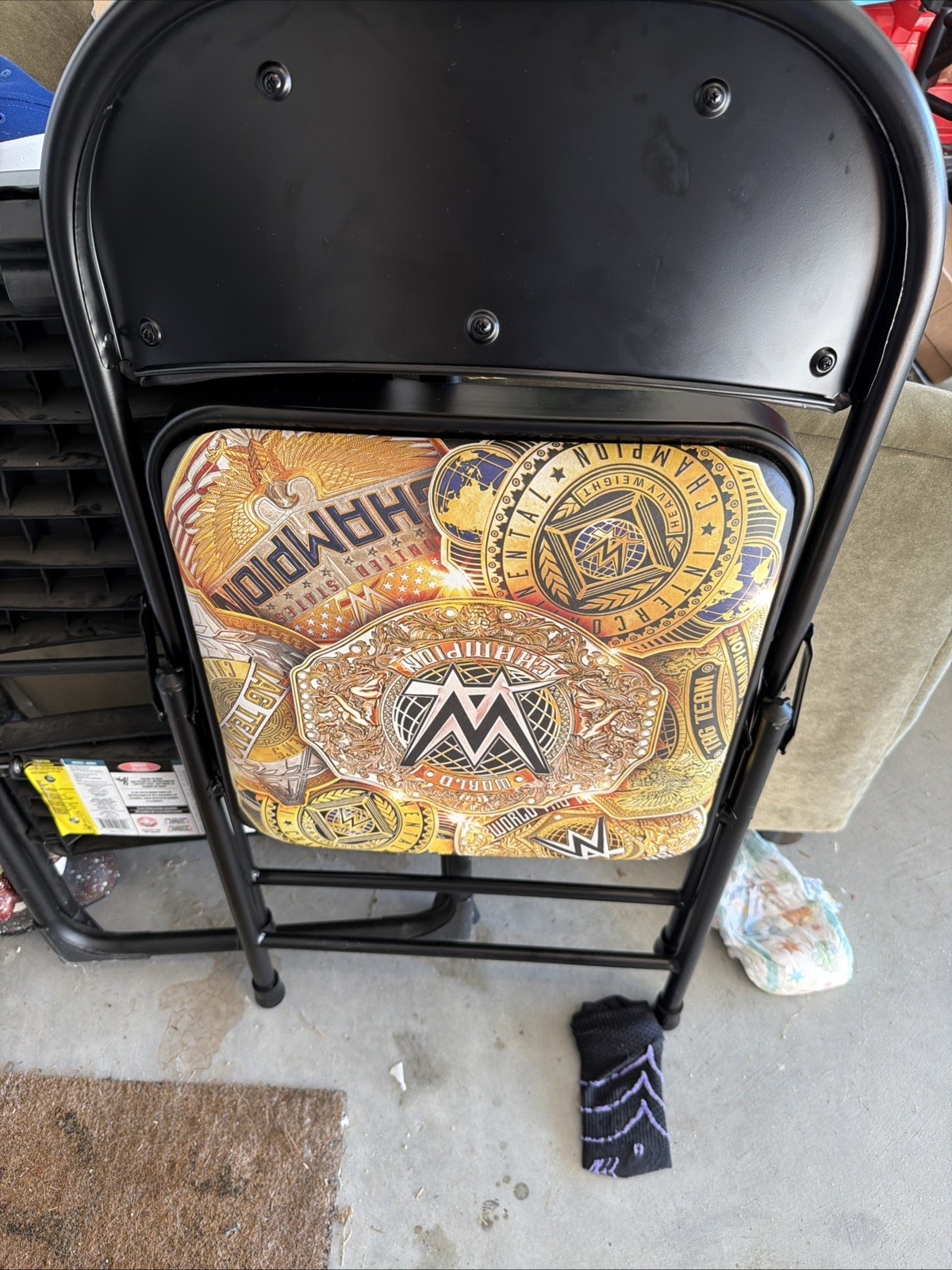WWE Undisputed Champion Multi-Color Officially Licensed Folding Chair 2026