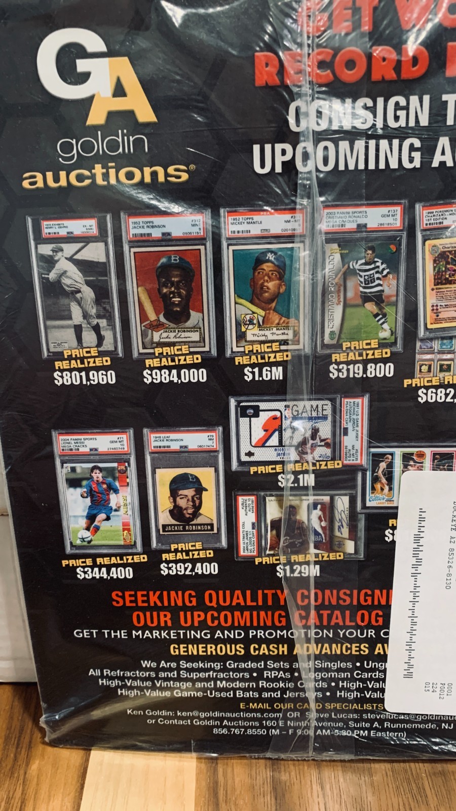 CRISTIANO RONALDO SMR Magazine November 2021 Official PSA Price Guide Sealed