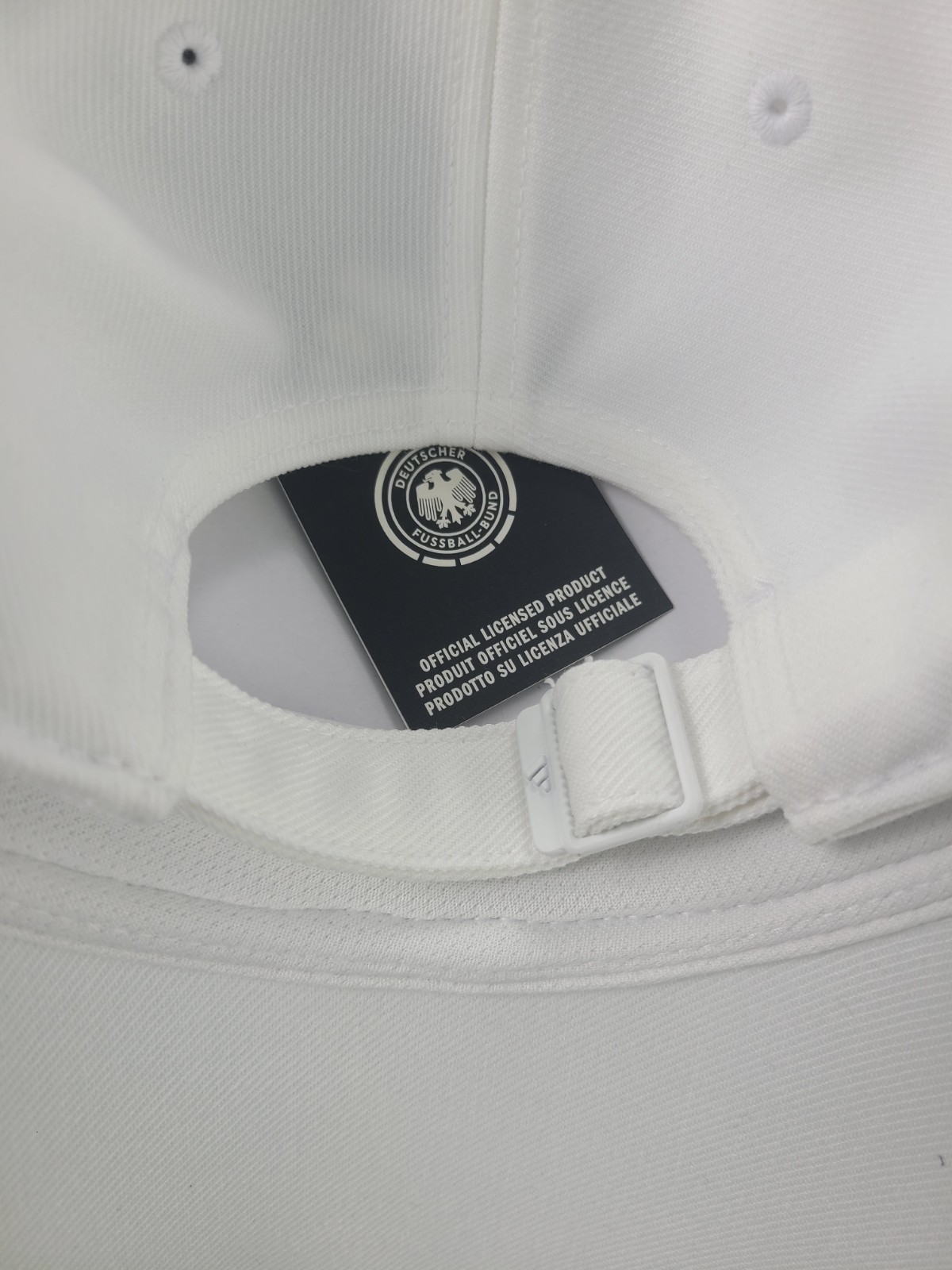 adidas Adult Germany 2026 Team Logo Adjustable Hat In White One Size
